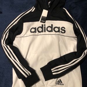 Black and White Adidas Hoodie